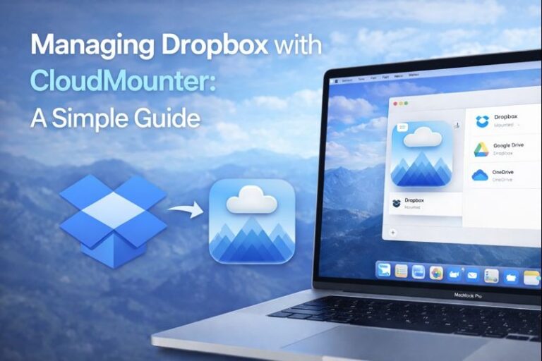 Managing Dropbox with CloudMounter: A Simple Guide CloudMounter