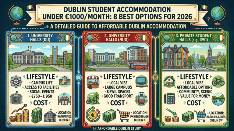 Dublin Student Accommodation Under €1000/Month: 8 Best Options for 2026 Dublin Student Accommodation Under €1000/Month: 8 Best Options for 2026