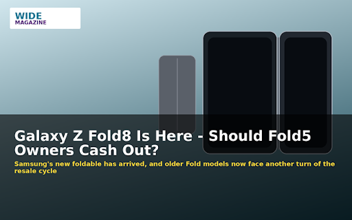 Galaxy Z Fold8 Is Here – Should Fold5 Owners Cash Out Before the Next Resale Drop?